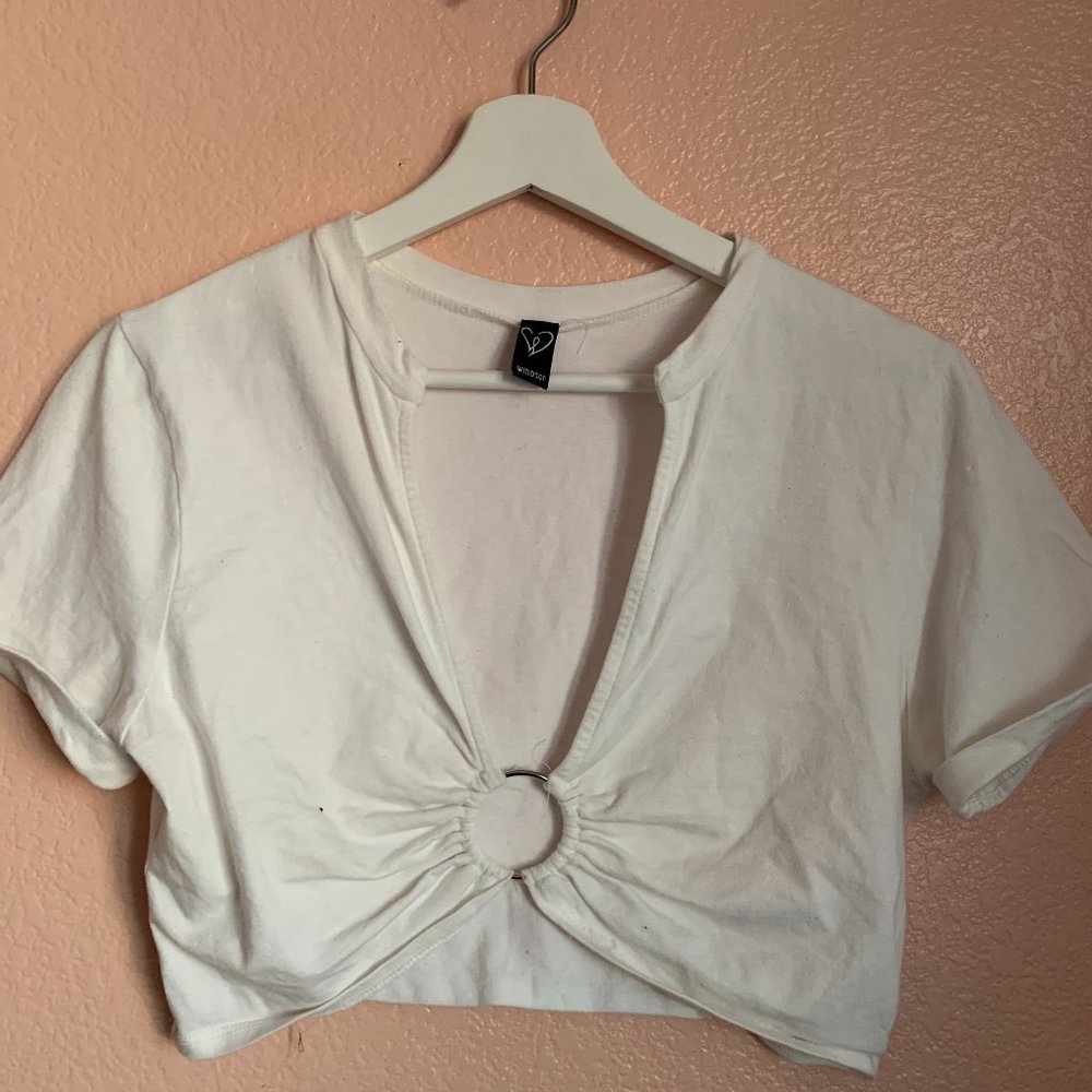 Trendy White Crop Top